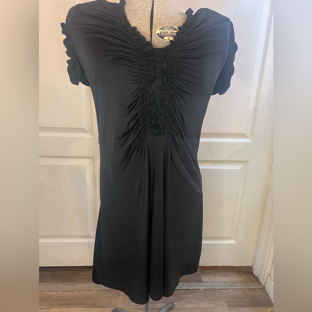 Black ruched dress by‎ Susie Rose